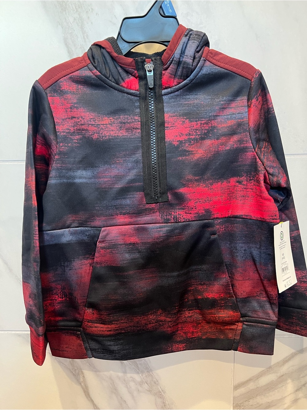 Athletic Works Boys' Tech Fleece Pullover Hoodie Size4-5 NWT $15